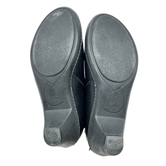 Dansko Women's Black Cut-out Ankle Leather Bonita Boots Sz. 7.5 - Picture 6 of 9